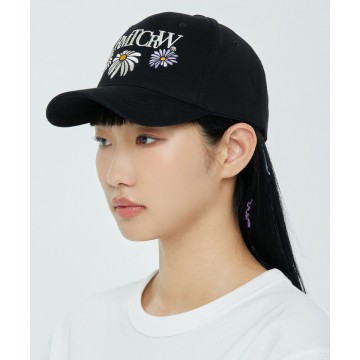 韓國Romantic Crown - FLOWER LOGO BALL CAP_BLACK
